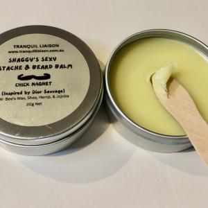 Soothing Fragranced  "Moustache & Beard Balm" with Bee's Wax, Jojoba & Shea"